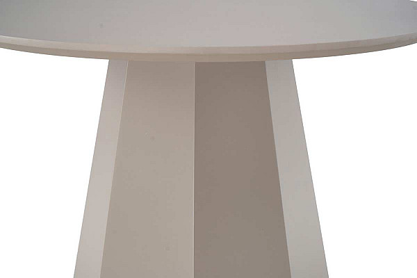 Круглый стол обеденный Vetro Mebel TM-200 Полиуретановый МДФ Теплый песок-15