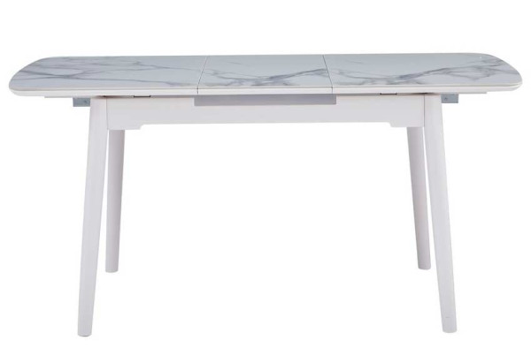 Розкладний обідній стіл Vetro Mebel TM-76 Вайт клауд-рожевий блаш-4