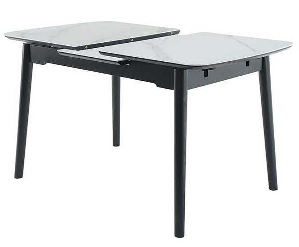 Керамический стол раскладной обеденный Vetro Mebel TM-87-1 Белый мрамор-4