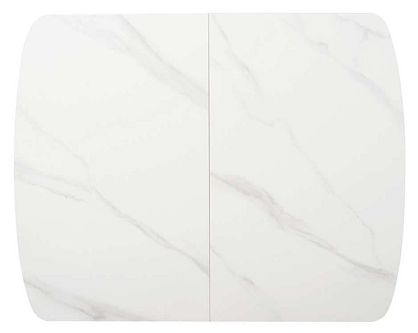 Керамический стол раскладной обеденный Vetro Mebel TM-87-1 Белый мрамор-11