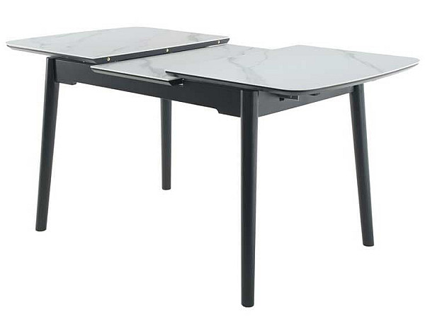 Керамический стол раскладной обеденный Vetro Mebel TM-87-1 Белый мрамор-5