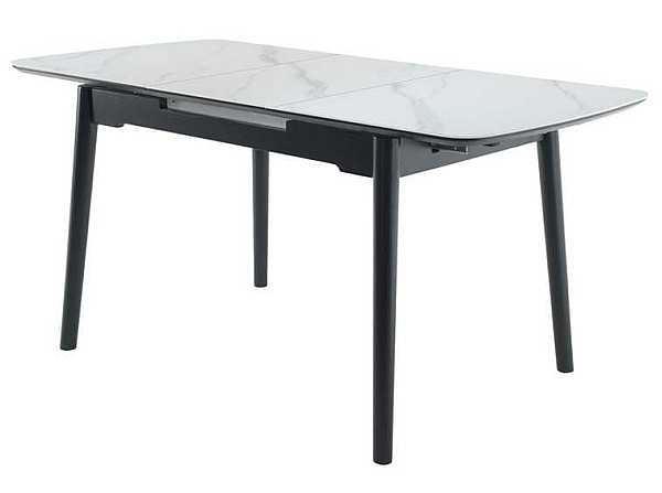 Керамический стол раскладной обеденный Vetro Mebel TM-87-1 Белый мрамор-6