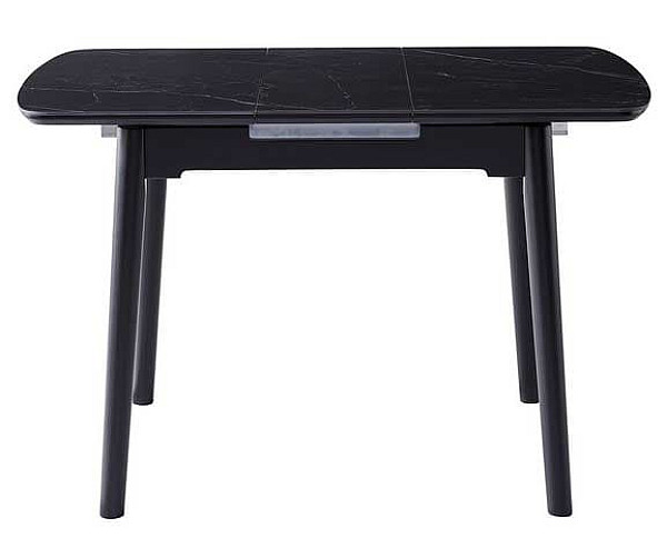 Керамічний стіл розкладний обідній Vetro Mebel TM-87-1 Чорний онікс-чорний-8