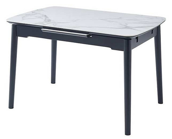 Керамічний стіл розкладний обідній Vetro Mebel TM-87 Білий мармур-2