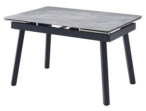 Керамічний стіл розкладний обідній Vetro Mebel TM-88-1 Ребекка грей-чорний-2