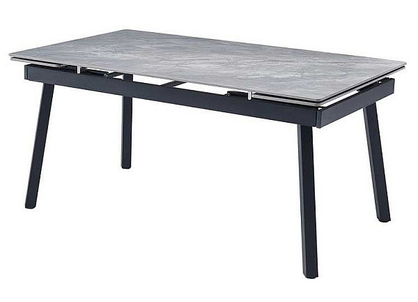 Керамічний стіл розкладний обідній Vetro Mebel TM-88 Ребекка грей-чорний-6