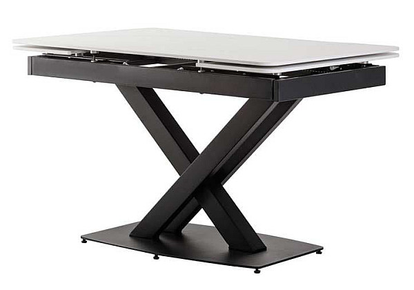 Керамічний стіл розкладний обідній Vetro Mebel TML-817-1 Білий мармур-7