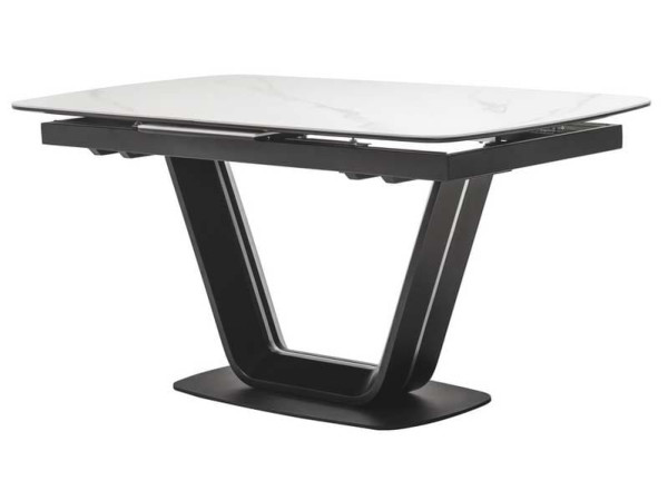 Керамический стол раскладной обеденный Vetro Mebel TML-870 Белый мрамор-1