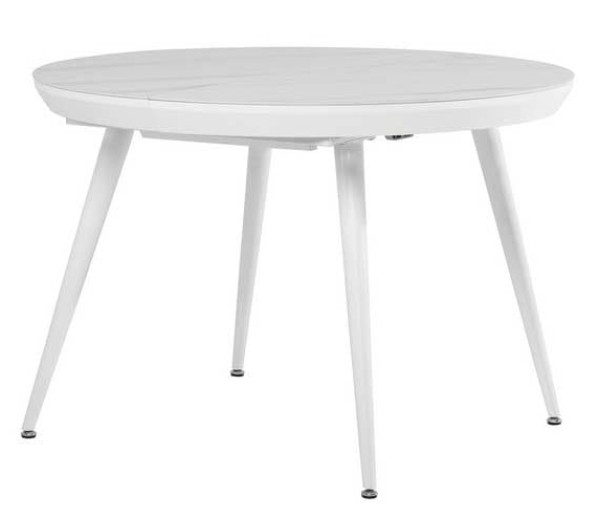 Раскладной обеденный стол Vetro Mebel TML-875 Белый мрамор-2