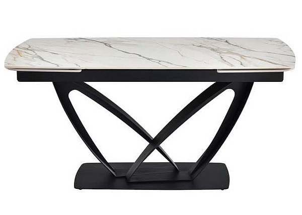 Керамічний стіл розкладний обідній Vetro Mebel Массімо TML-950 Каса голд-чорний-10