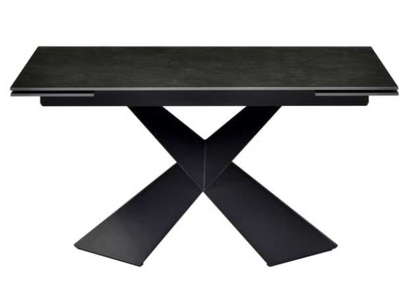 Керамический стол раскладной обеденный Vetro Mebel Урбано TML-896 Империал графит-черный-14