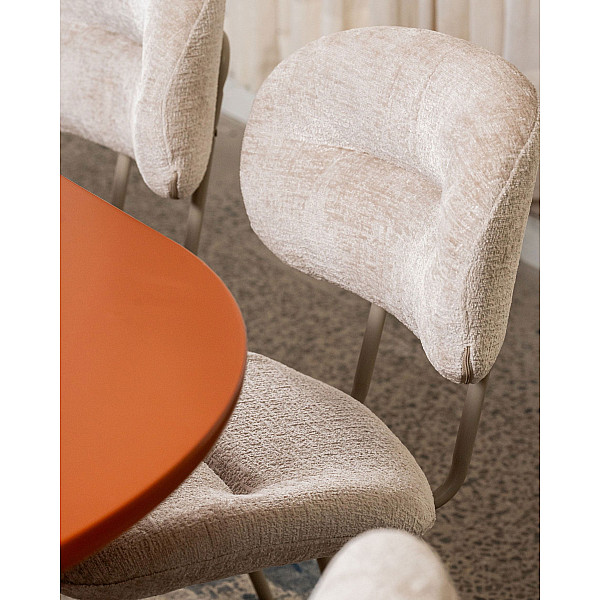 Стул Vetro Mebel M-120 Жемчужный-капучино ткань-11