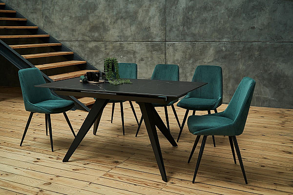 Стул Vetro Mebel M-72 Изумрудный вельвет-1