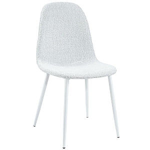 Стілець Vetro Mebel N-160 Айворі букле/білий