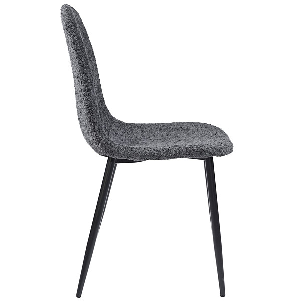 Стул Vetro Mebel N-160 Пепельный букле/черный-7