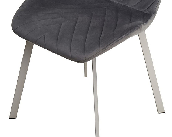 Стілець Vetro Mebel N-54 Темно-сірий велюр-сірий-9