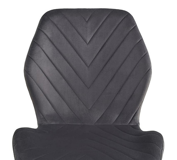 Стілець Vetro Mebel N-54 Темно-сірий велюр-сірий-7