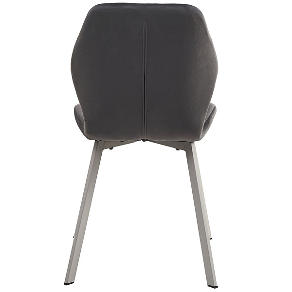 Стілець Vetro Mebel N-54 Темно-сірий велюр-сірий-6