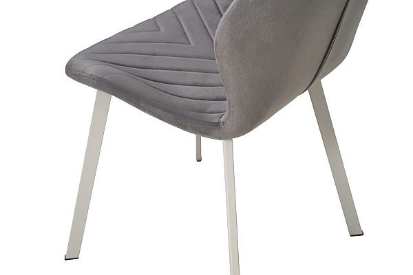 Стілець Vetro Mebel N-54 Темно-сірий велюр-сірий-11