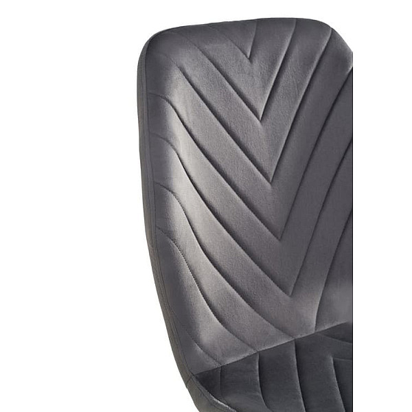 Стілець Vetro Mebel N-54 Темно-сірий велюр-сірий-8