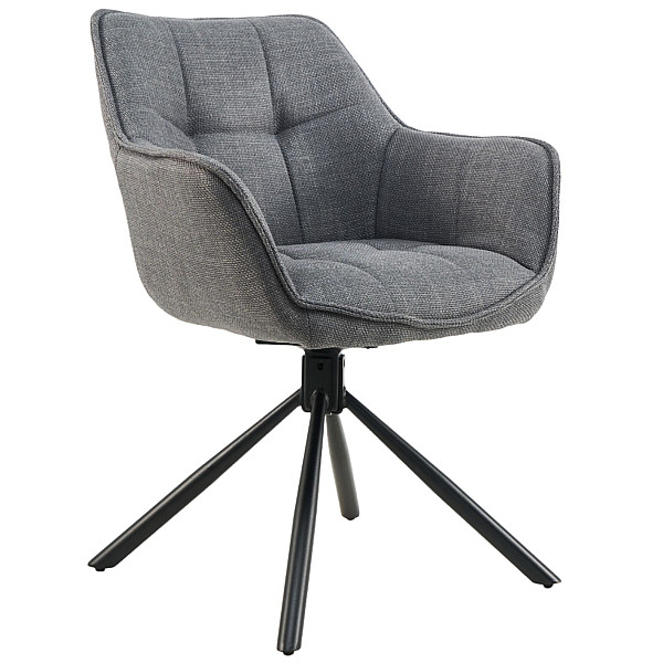 Стул поворотный Vetro Mebel R-69 Серый ткань-0