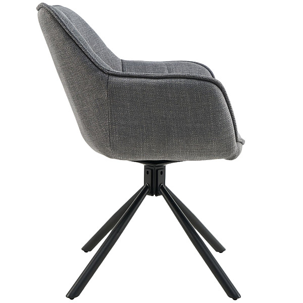 Стул поворотный Vetro Mebel R-69 Серый ткань-5