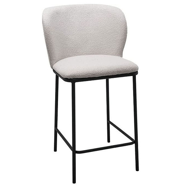 Полубарный стул Vetro Mebel B-300 Айвори Ткань Букле-0