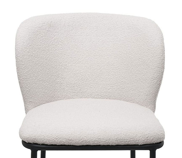 Полубарный стул Vetro Mebel B-300 Айвори Ткань Букле-10