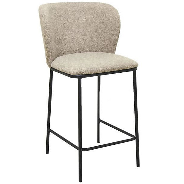 Полубарный стул Vetro Mebel B-300 Белый песок Ткань Букле-0