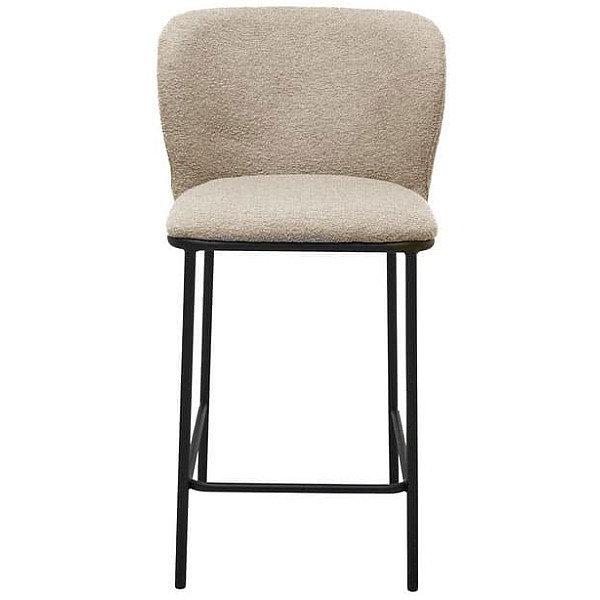 Полубарный стул Vetro Mebel B-300 Белый песок Ткань Букле-5