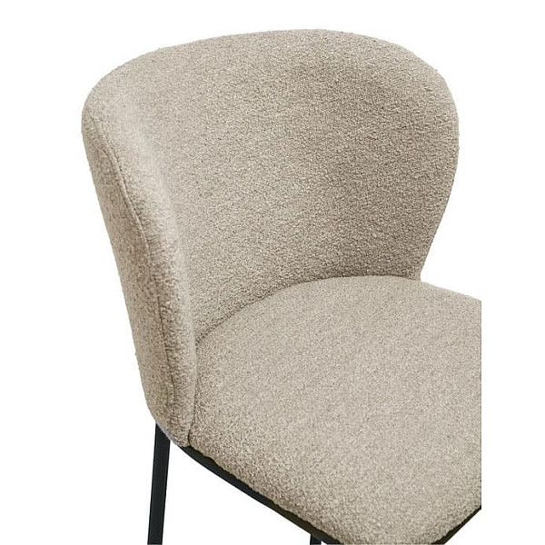 Полубарный стул Vetro Mebel B-300 Белый песок Ткань Букле-10