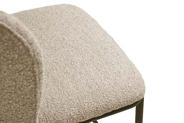 Полубарный стул Vetro Mebel B-300 Белый песок Ткань Букле-11