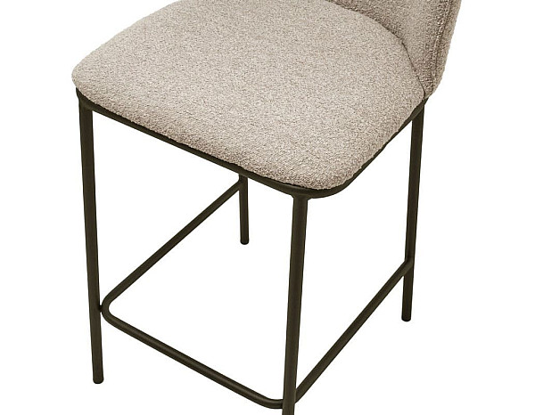 Полубарный стул Vetro Mebel B-300 Белый песок Ткань Букле-12