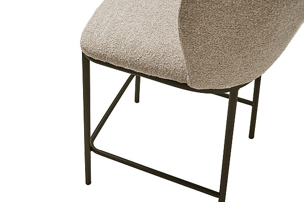 Полубарный стул Vetro Mebel B-300 Белый песок Ткань Букле-13