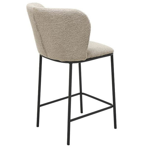 Полубарный стул Vetro Mebel B-300 Белый песок Ткань Букле-7