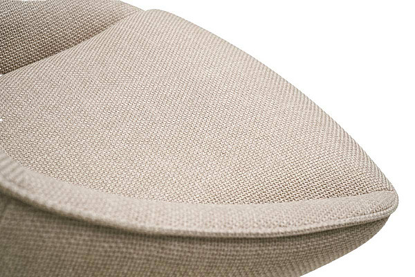 Стілець поворотний Vetro Mebel R-105 Перлинний-чорний тканина-7