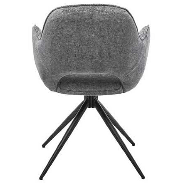 Стул поворотный Vetro Mebel R-150 Пепельный-черный ткань-10