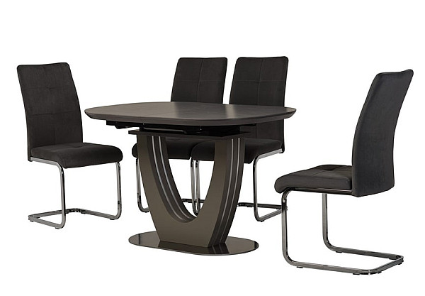 Керамический стол раскладной обеденный Vetro Mebel TML-865-1 Айс грей-13