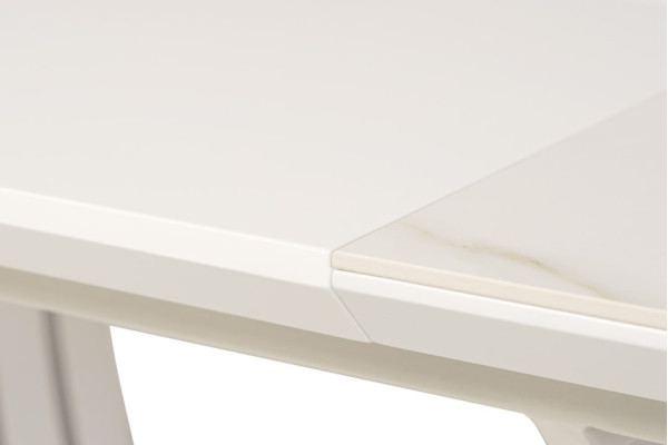 Керамічний стіл розкладний обідній Vetro Mebel TML-865-1 Білий мармур-7