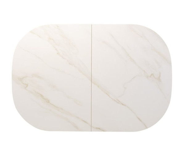 Керамічний стіл розкладний обідній Vetro Mebel TML-865-1 Білий мармур-10