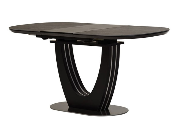 Керамічний стіл розкладний обідній Vetro Mebel TML-865-1 Чорний онікс-1