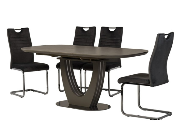 Керамический стол раскладной обеденный Vetro Mebel TML-865 Серый топаз-15