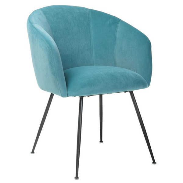 Стілець крісло Vetro Mebel M-60 Блакитний топаз вельвет-0