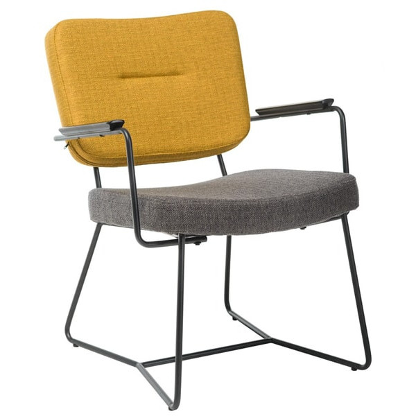 Стілець Vetro Mebel M-80 Сірий-гірчичний-0