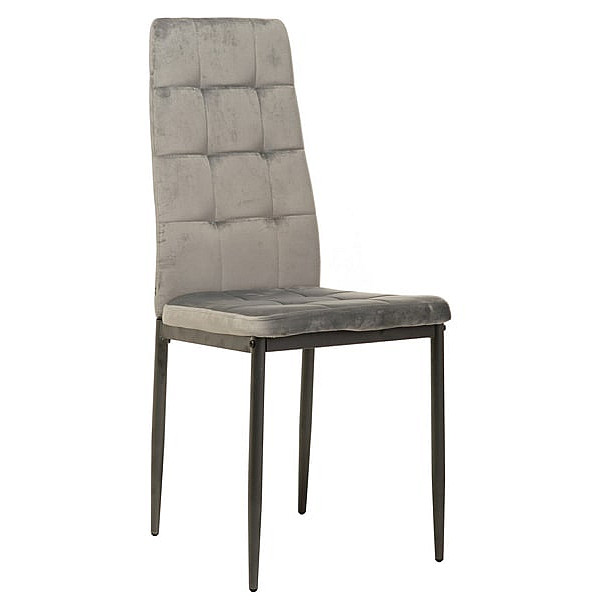 Стілець Vetro Mebel N-66-2 Сірий вельвет Стілець Vetro Mebel N-66-2 Сірий вельвет-0
