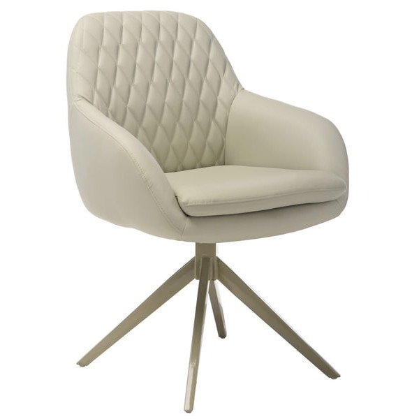 Поворотне крісло Vetro Mebel R-85 Світло-сіре-0