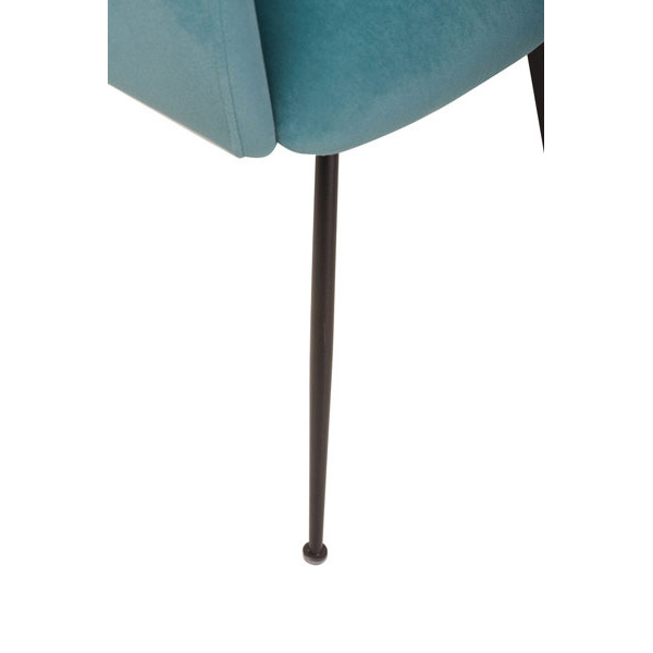 Стілець крісло Vetro Mebel M-60 Блакитний топаз вельвет-10