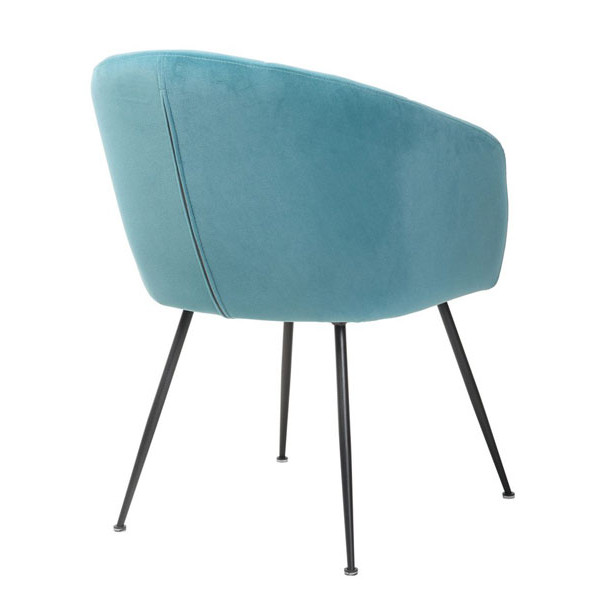 Стілець крісло Vetro Mebel M-60 Блакитний топаз вельвет-3