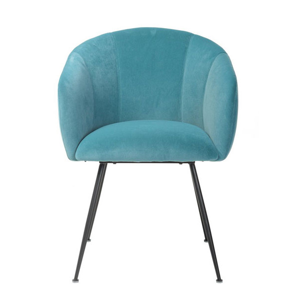 Стілець крісло Vetro Mebel M-60 Блакитний топаз вельвет-1