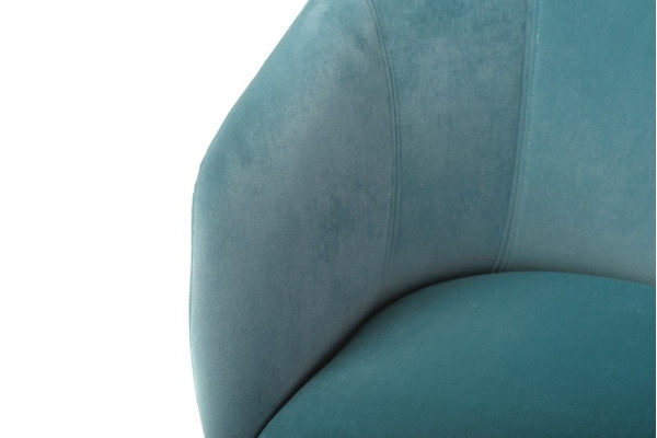 Стілець крісло Vetro Mebel M-60 Блакитний топаз вельвет-8